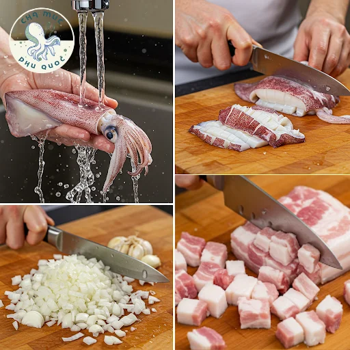 Cách làm chả mực giò sống thơm ngon, giòn sần sật tại nhà
